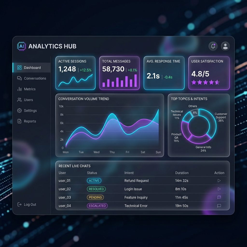 Custom AI Agent Dashboard Interface